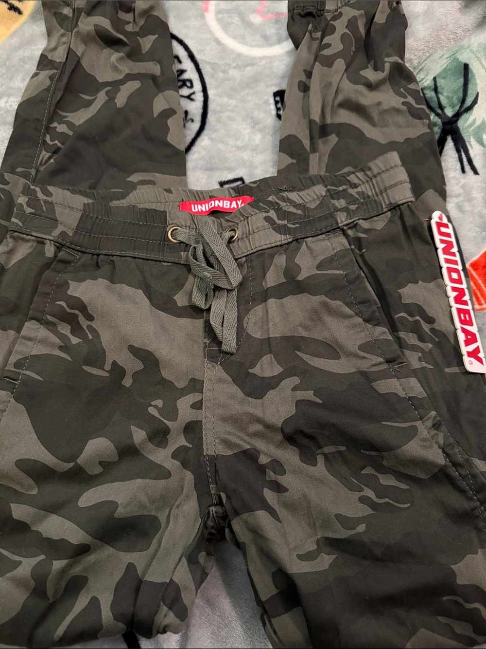 UNIONBAY Green Camo Drawstring Joggers